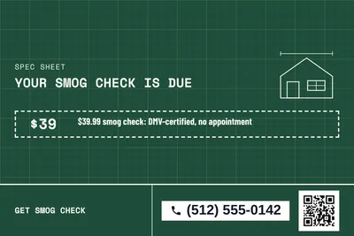 Blueprint · Coupon: Your Smog Check Is Due