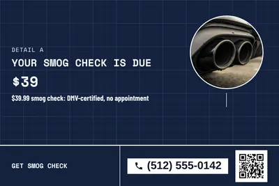 Blueprint · Photo Frame: Your Smog Check Is Due
