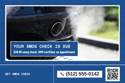 Blueprint · Photo Hero: Your Smog Check Is Due