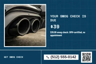 Blueprint · Split: Your Smog Check Is Due