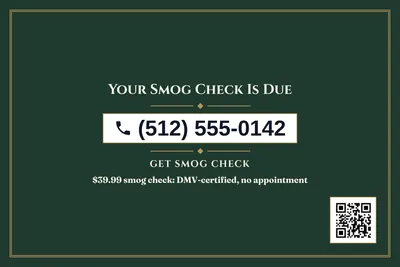 Classic · Phone Billboard: Your Smog Check Is Due