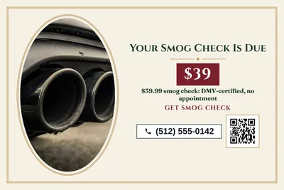 Classic · Photo Frame: Your Smog Check Is Due