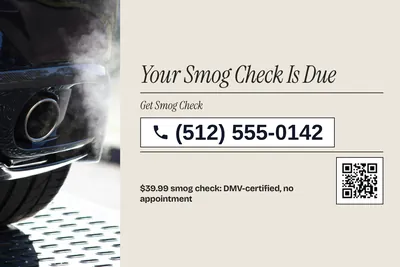 Contemporary · Phone Billboard: Your Smog Check Is Due