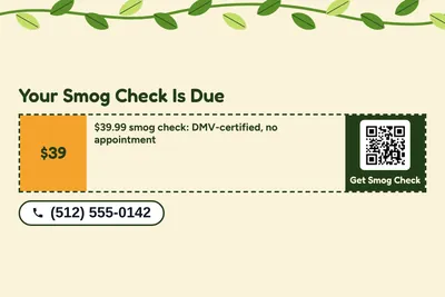 Jungle · Coupon: Your Smog Check Is Due