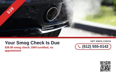 Local Offer · Ribbon and Stack: Your Smog Check Is Due