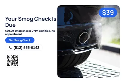 Modern · Photo Hero: Your Smog Check Is Due
