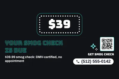 Neon night · Big Offer: Your Smog Check Is Due