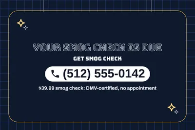 Neon night · Phone Billboard: Your Smog Check Is Due