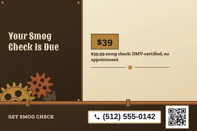 Steampunk · Checklist: Your Smog Check Is Due