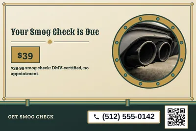 Steampunk · Photo Frame: Your Smog Check Is Due