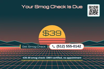 Synthwave · Big Offer: Your Smog Check Is Due