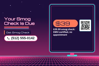 Synthwave · Checklist: Your Smog Check Is Due