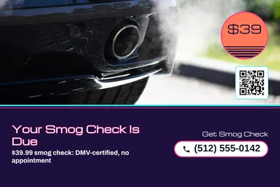Synthwave · Photo Hero: Your Smog Check Is Due