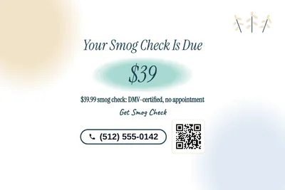 Soft watercolour · Big Offer: Your Smog Check Is Due