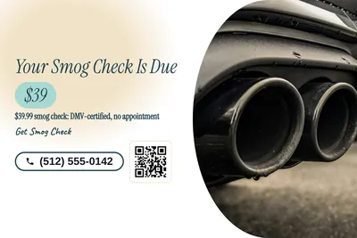 Soft watercolour · Split: Your Smog Check Is Due