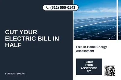 Bold Color Block · Vertical Split: Cut Your Electric Bill in Half