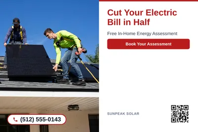 Clean Photo · Photo Left, Text Right: Cut Your Electric Bill in Half
