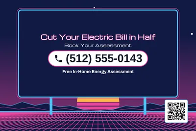 Synthwave · Phone Billboard: Cut Your Electric Bill in Half