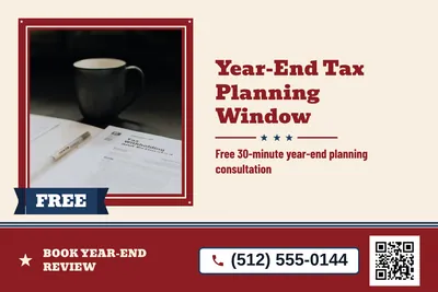 Vintage Americana · Photo Frame: Year-End Tax Planning Window