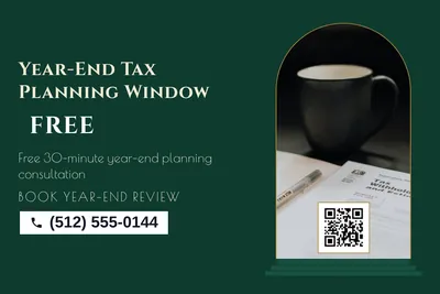 Art deco · Photo Frame: Year-End Tax Planning Window