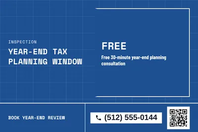 Blueprint · Checklist: Year-End Tax Planning Window