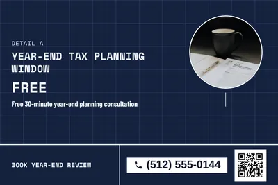 Blueprint · Photo Frame: Year-End Tax Planning Window