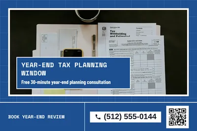 Blueprint · Photo Hero: Year-End Tax Planning Window