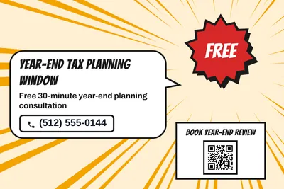 Comic pop · Big Offer: Year-End Tax Planning Window