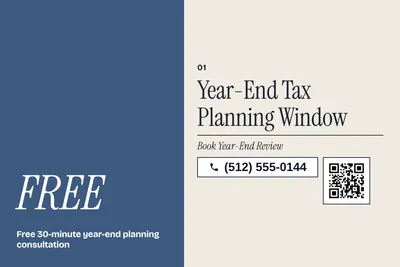 Contemporary · Big Offer: Year-End Tax Planning Window