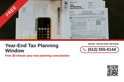 Local Offer · Ribbon and Stack: Year-End Tax Planning Window