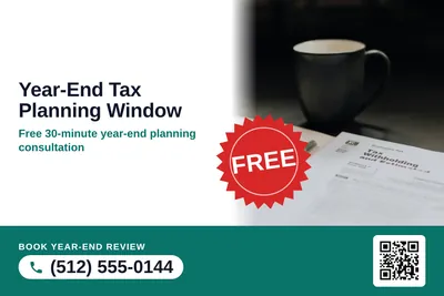 Local Offer · Seal and Photo: Year-End Tax Planning Window