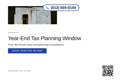 Minimal White · Bottom Heavy: Year-End Tax Planning Window