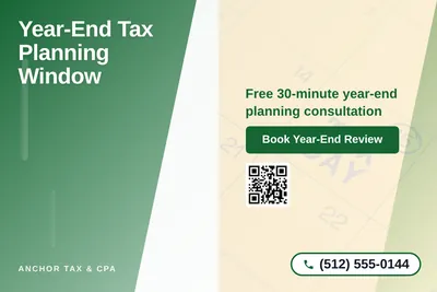 Modern Gradient · Diagonal Split: Year-End Tax Planning Window