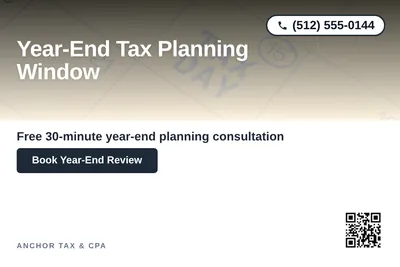 Modern Gradient · Top-Down Fade: Year-End Tax Planning Window