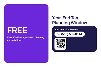 Modern · Big Offer: Year-End Tax Planning Window