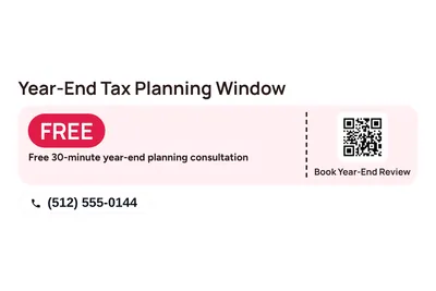 Modern · Coupon: Year-End Tax Planning Window