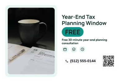Modern · Photo Frame: Year-End Tax Planning Window