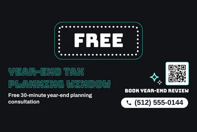 Neon night · Big Offer: Year-End Tax Planning Window
