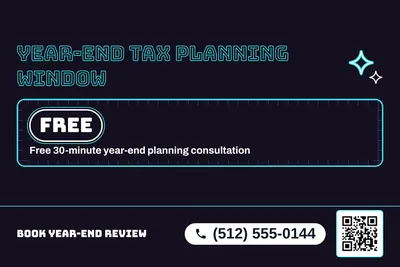 Neon night · Checklist: Year-End Tax Planning Window