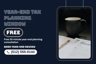 Neon night · Photo Frame: Year-End Tax Planning Window