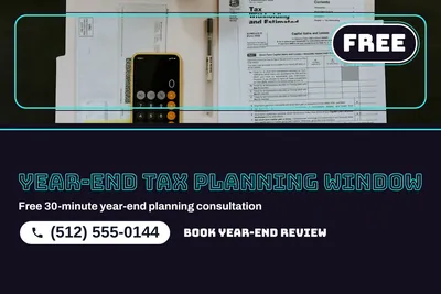 Neon night · Photo Hero: Year-End Tax Planning Window