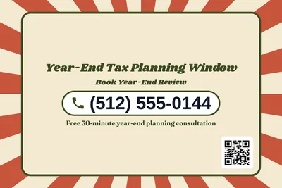 Retro 70s · Phone Billboard: Year-End Tax Planning Window
