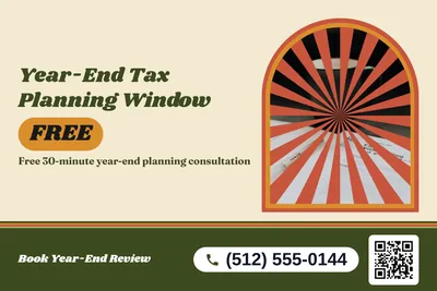 Retro 70s · Photo Frame: Year-End Tax Planning Window