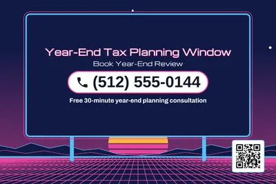 Synthwave · Phone Billboard: Year-End Tax Planning Window