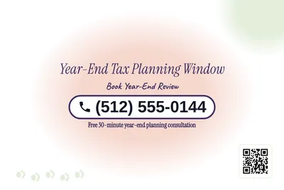 Soft watercolour · Phone Billboard: Year-End Tax Planning Window