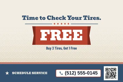 Vintage Americana · Big Offer: Time to Check Your Tires.