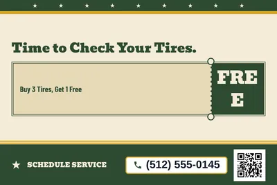 Vintage Americana · Coupon: Time to Check Your Tires.