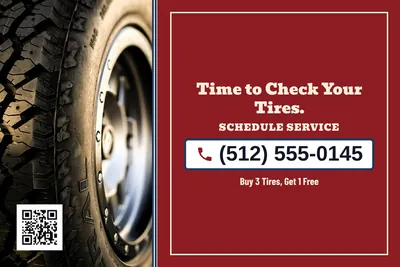 Vintage Americana · Phone Billboard: Time to Check Your Tires.