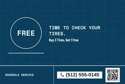 Blueprint · Big Offer: Time to Check Your Tires.