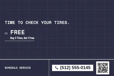 Blueprint · Offer Menu: Time to Check Your Tires.